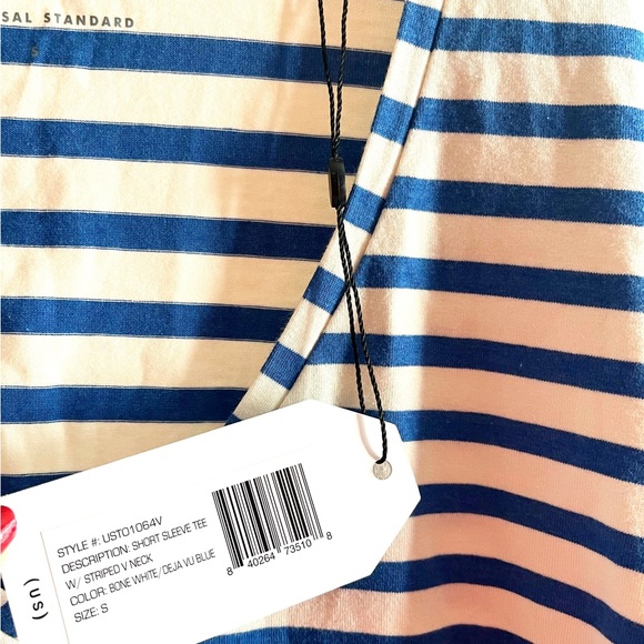Classic Blue and White Striped Tee from Universal Standard NWT size S 14-16 - Picture 3 of 6